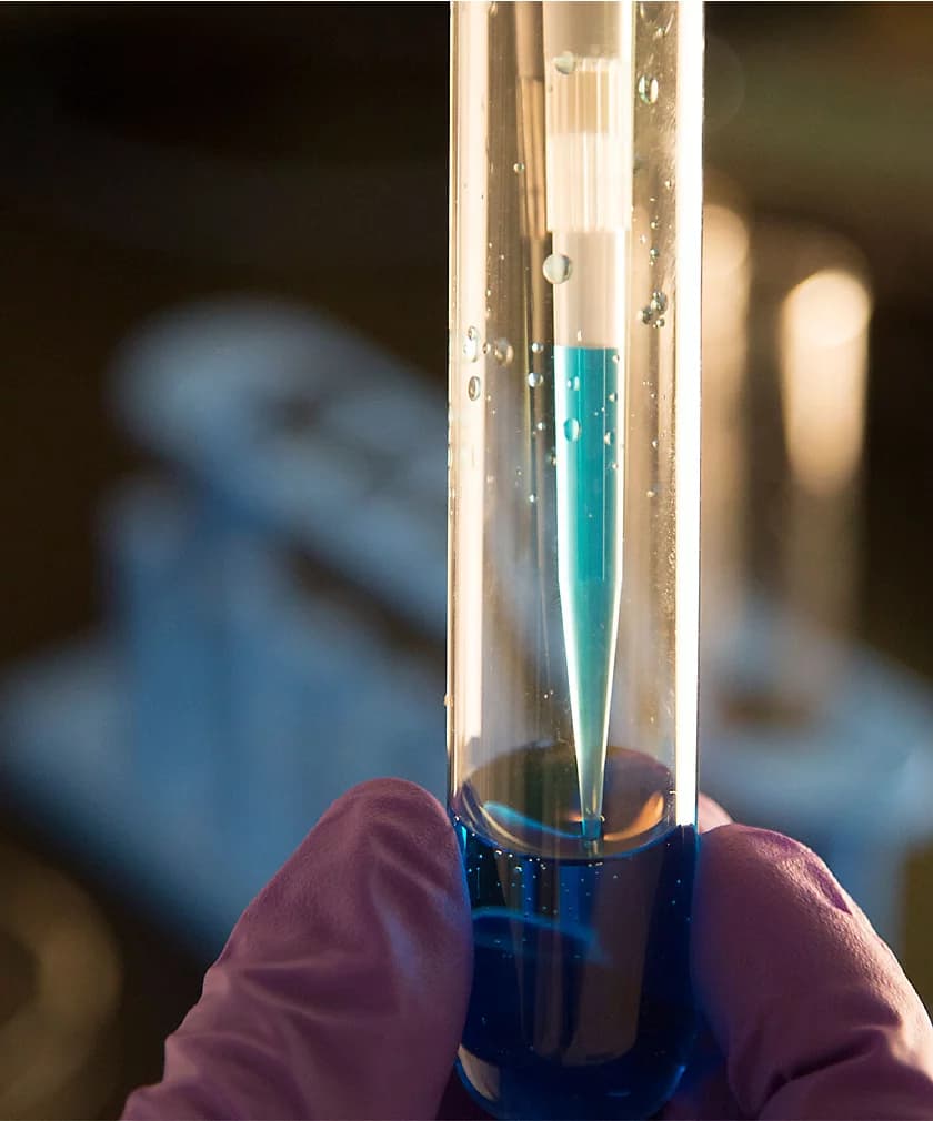 Abstract ocean-blue pharmaceutical visual